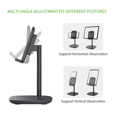 Black Universal Tablet Stand Desktop Holder